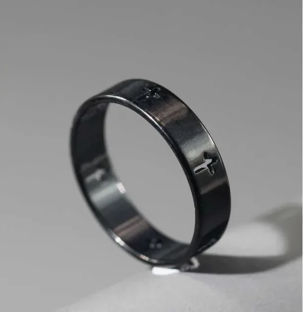 Cross Cut-Out Band — Black
